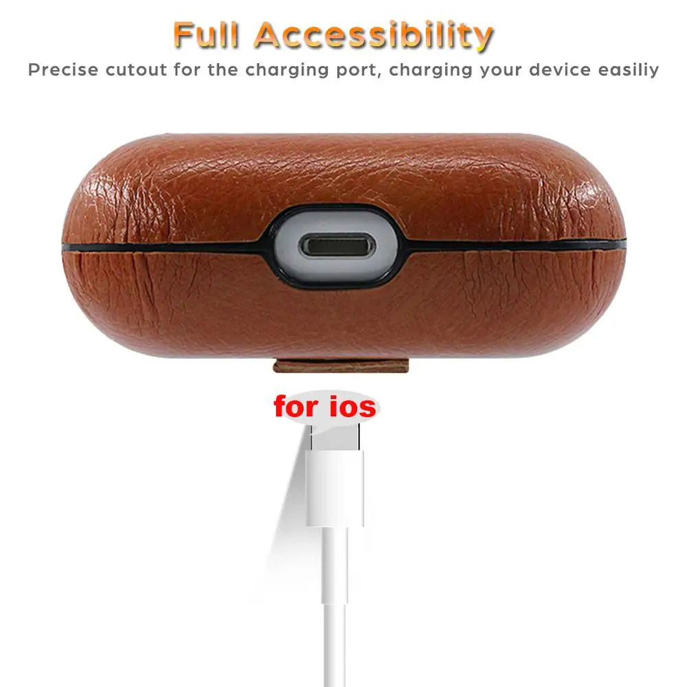 Из искусственной кожи чехол для AirPods Pro Чехол Coque Earpods чехол для Airpod Pro Чехол для Apple Air Pods Pro Earbud зарядная коробка
