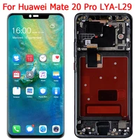 original lcd for huawei mate 20 pro display lcd screen with frame 6 39 mate 20 pro lya l09 l29 lcd display touch panel assembly