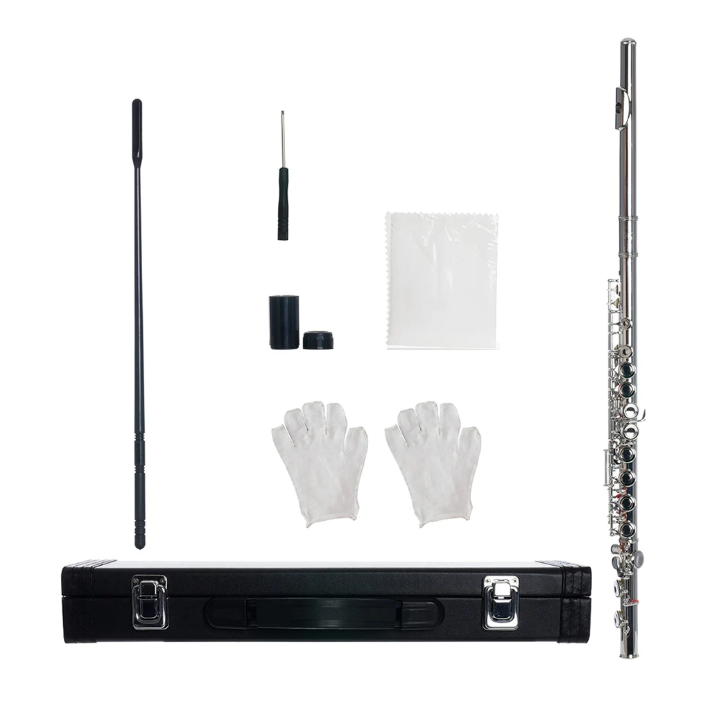 

Closed Hole C Flute With Case, Tuning Rod and Cloth, Joint Grease and Gloves