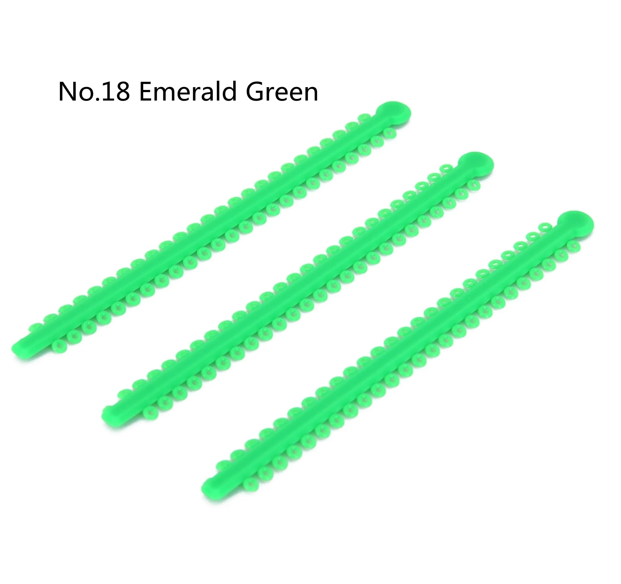 

Dental Orthodontic Elastic Ligature Ties Bands Good Memory Emerald Green-NO.18