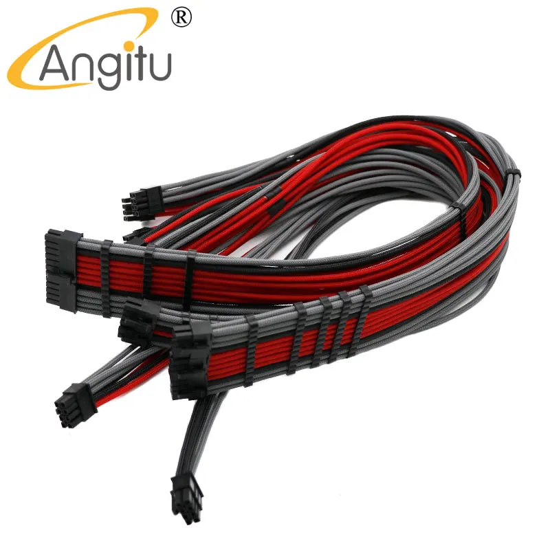 Модульный блок питания Angitu без покупки Seasonic/Corsair/CoolerMaster/Silverstone 24P 8P GPU 6P Sata IDE -
