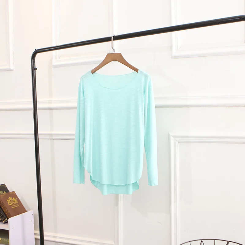 

2021 new design fashion T-shirt popular top hot selling trendy long-sleeved top NKYF38
