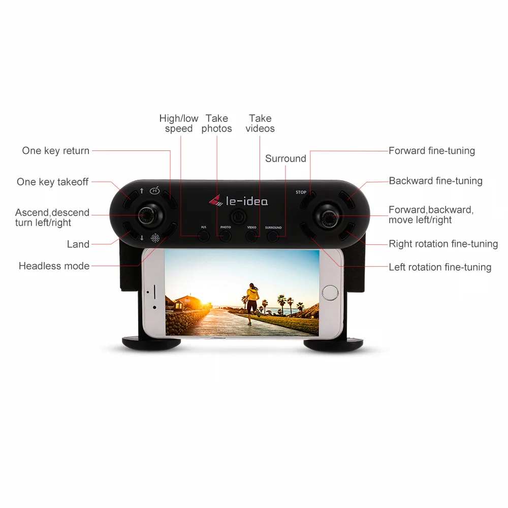 Профессиональный IDEA7 FPV GPS Дрон с 720P Wifi широкоугольная камера высота удержания