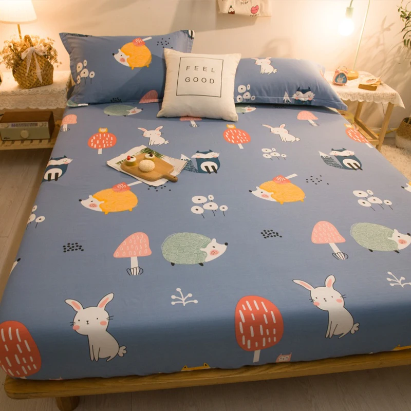 Новый милый лес небольшой Животные натяжная простыня для детей хлопковый