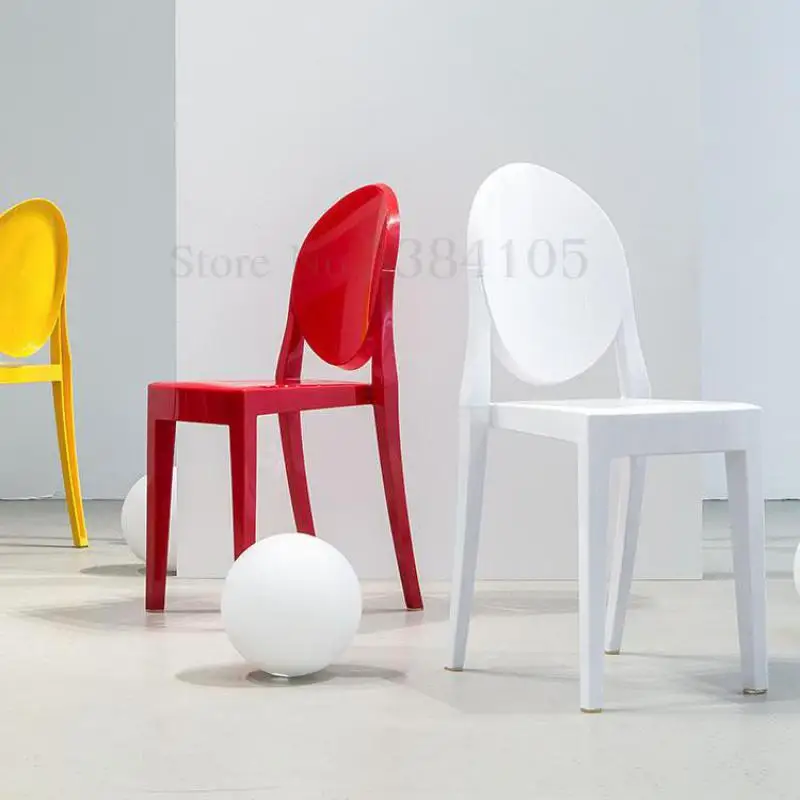 Креативный дизайн спинки прозрачный стул призрака дьявола Европейский