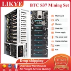 материнская плата набор Набор для майнинга BTC S37, материнская плата, 8 ГП слотов, HDMI-совместимость, VGA 48G DDR3 для биткоинов, криптовалютер, комбинированная материнская плата btc s37