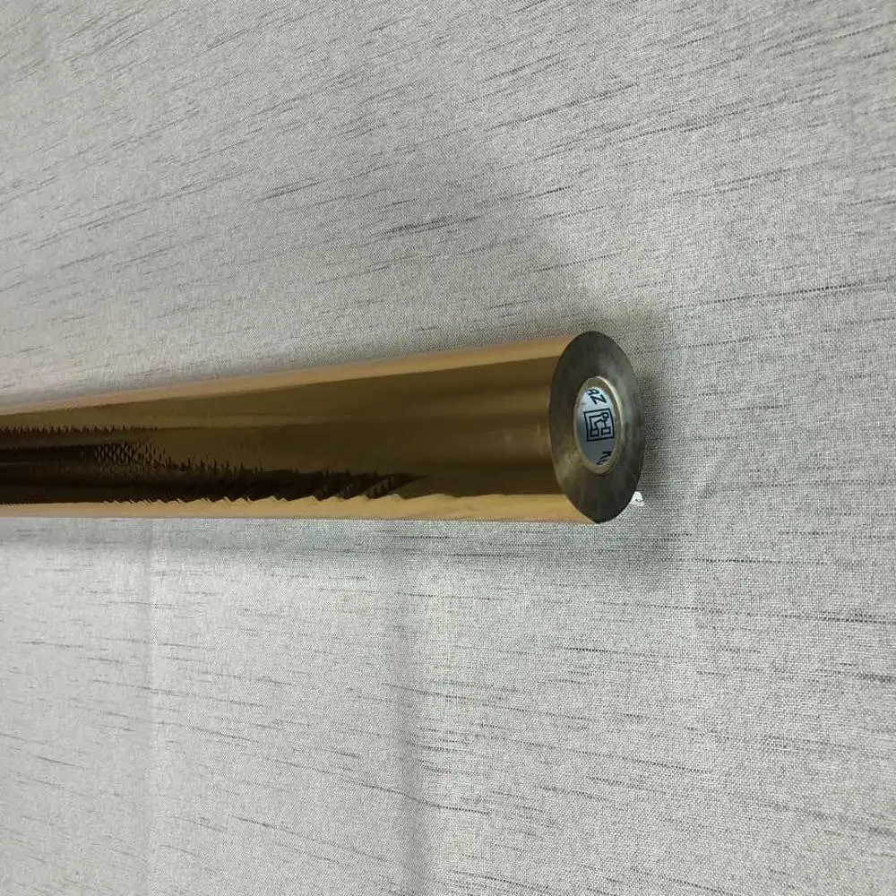 

KURZ LUXOR420 golden color hot stamping foil for press on bottle ,card ,cloth box ,paper and so on .Holographic Paper Sticks