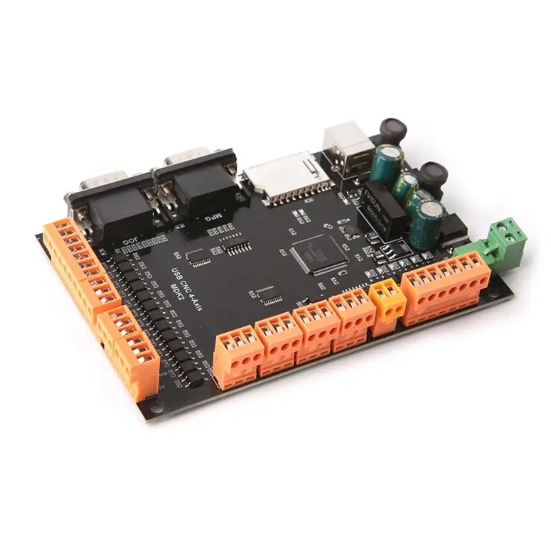 MDK2 ЧПУ USB 4 оси шагового двигателя контроллер Breakout плата с MPG интерфейс j6pdоптовая и Прямая поставка