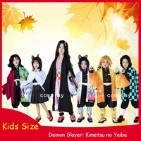 kids anime kimetsu no yaiba demon slayer cosplay costume kamado tanjirou nezuko zenitsu tomioka kimetsu no yaiba cosplay kimono