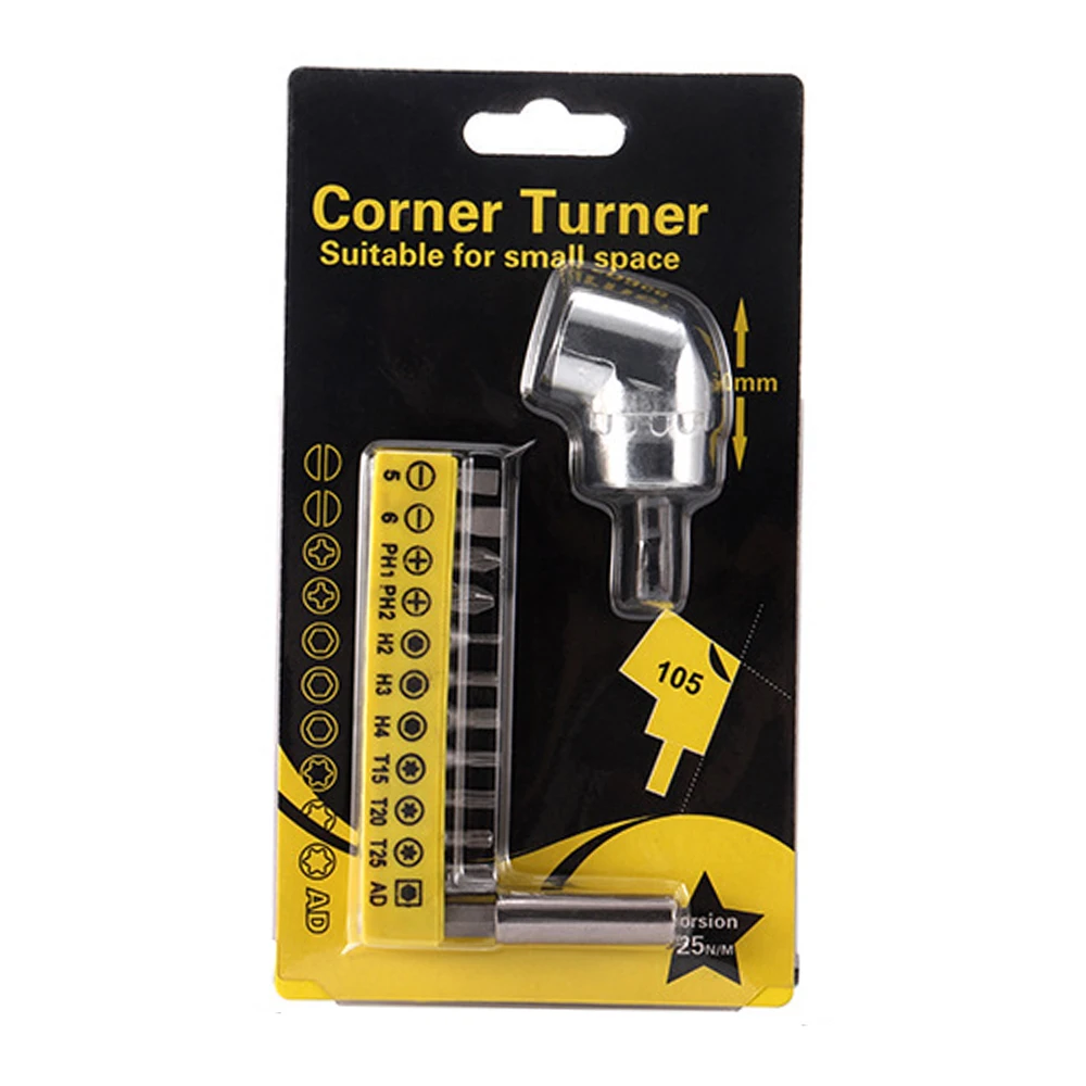 

Шестигранная бита 105 градусов угловая отвертка патрон-адаптер регулируемые биты сверло угловая отвертка инструмент