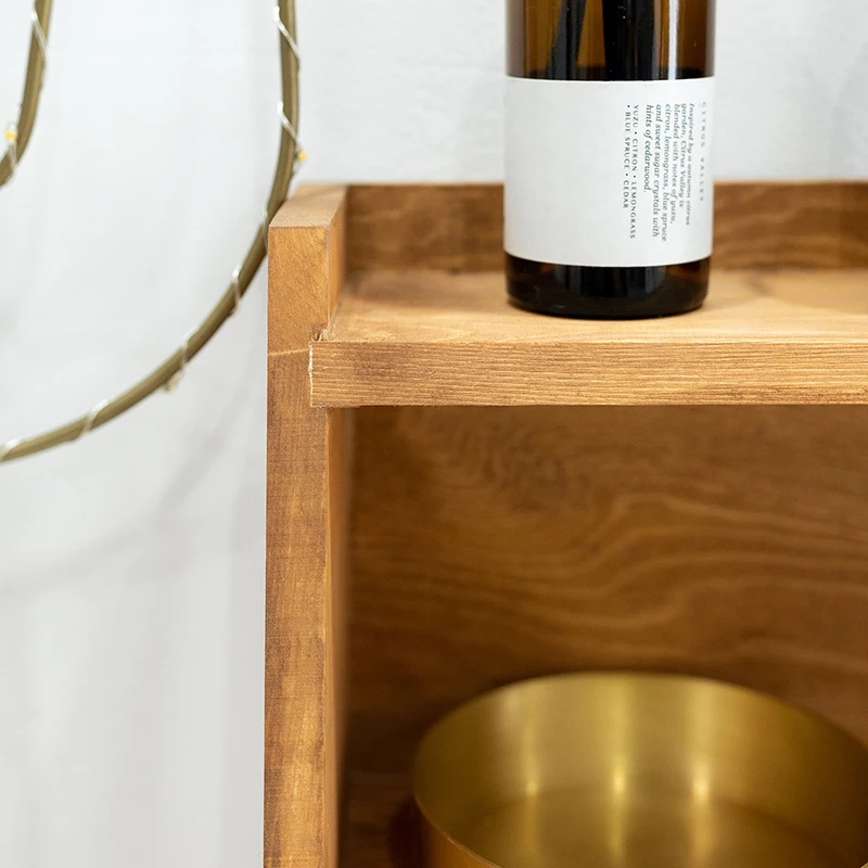 3 слоя деревянные стеллажи для хранения кофе/коричневый стол Угловые украшения