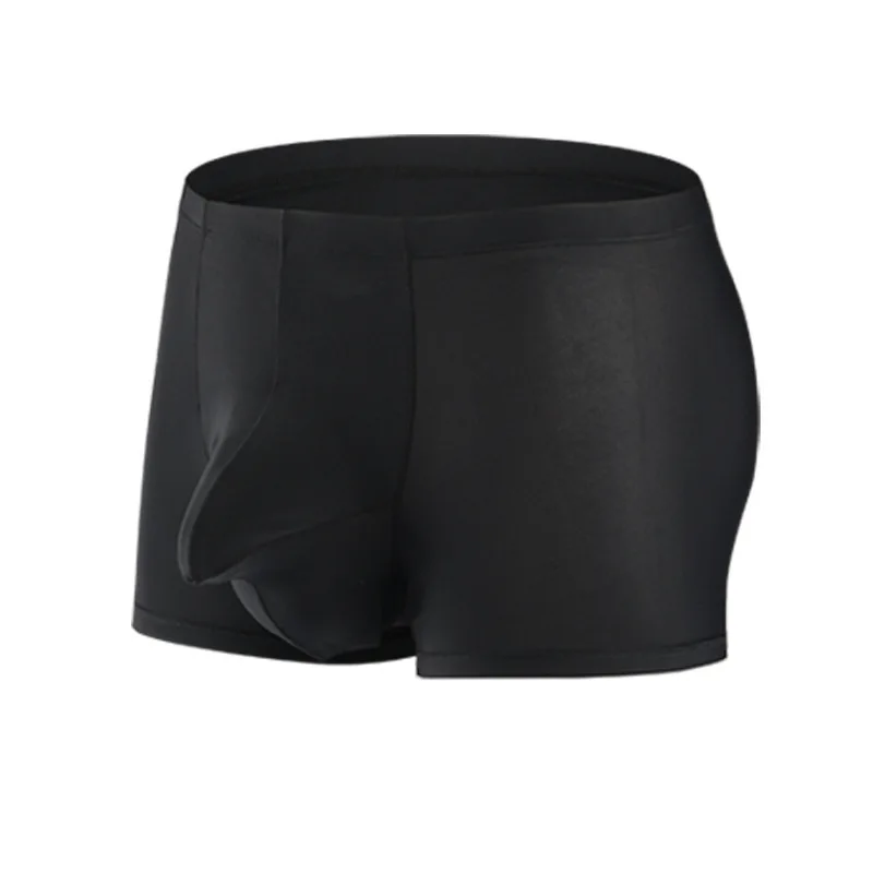 Men's Nylon Ice Silk Sexy Man Underwear Separable Pouch Boxer Shorts Breathable Comfortable Men Underpants