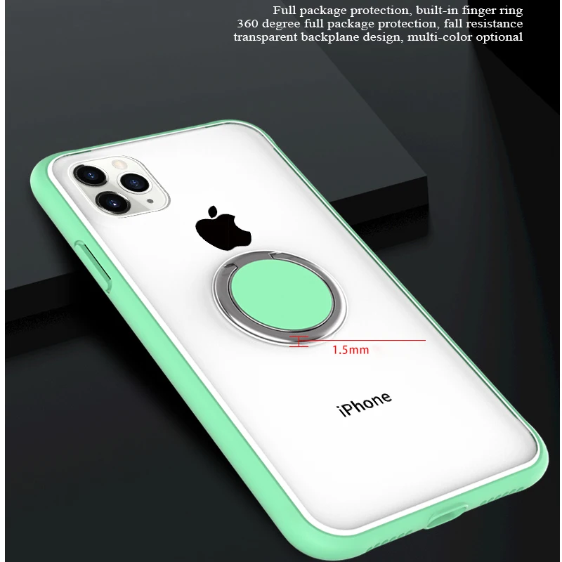Новый чехол для iPhone 11 на магните с отделениями карт телефона кольцевым Пряжка Pro/11