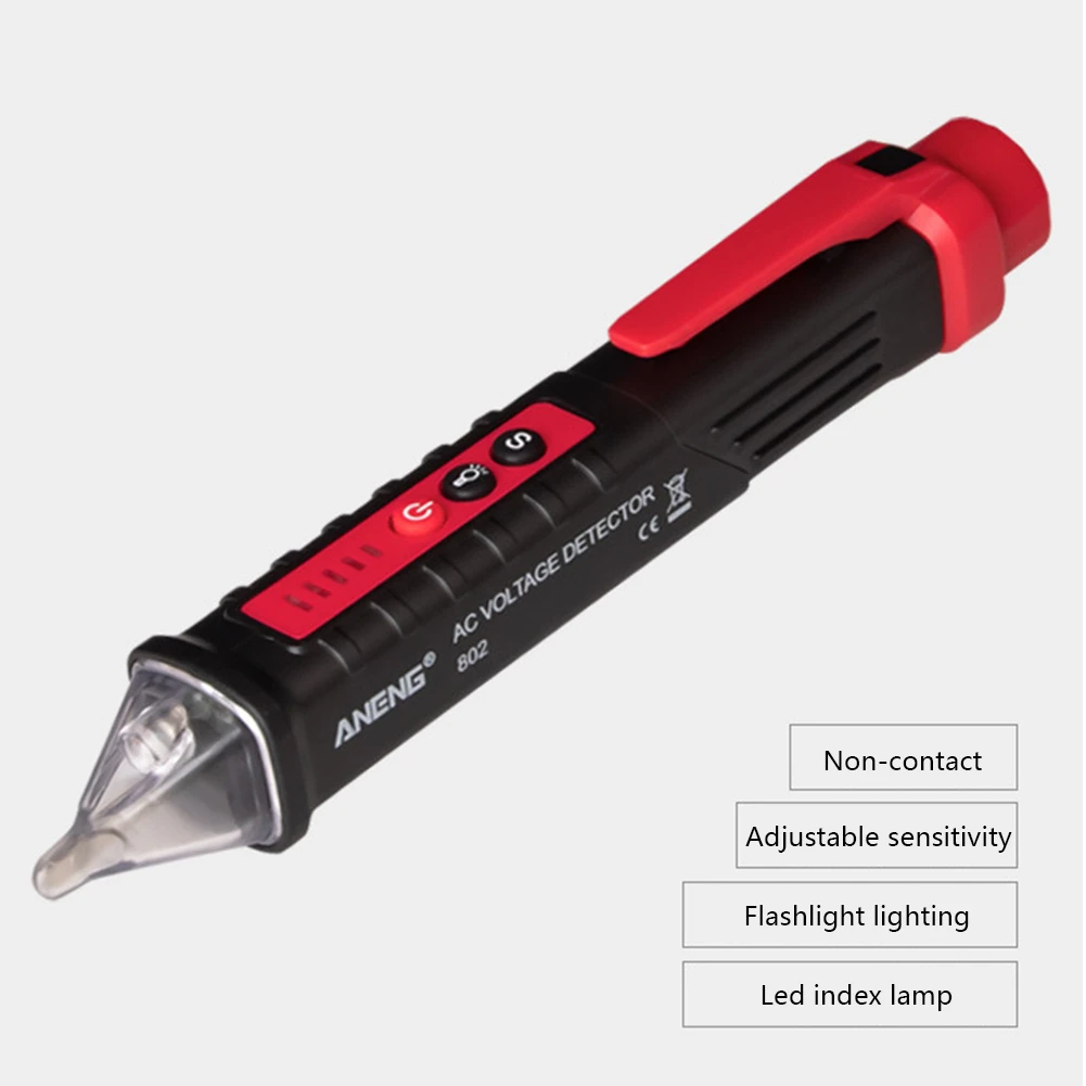 Цифровой 12 1000V детекторы напряжения переменного тока Non контактный тестер ручка