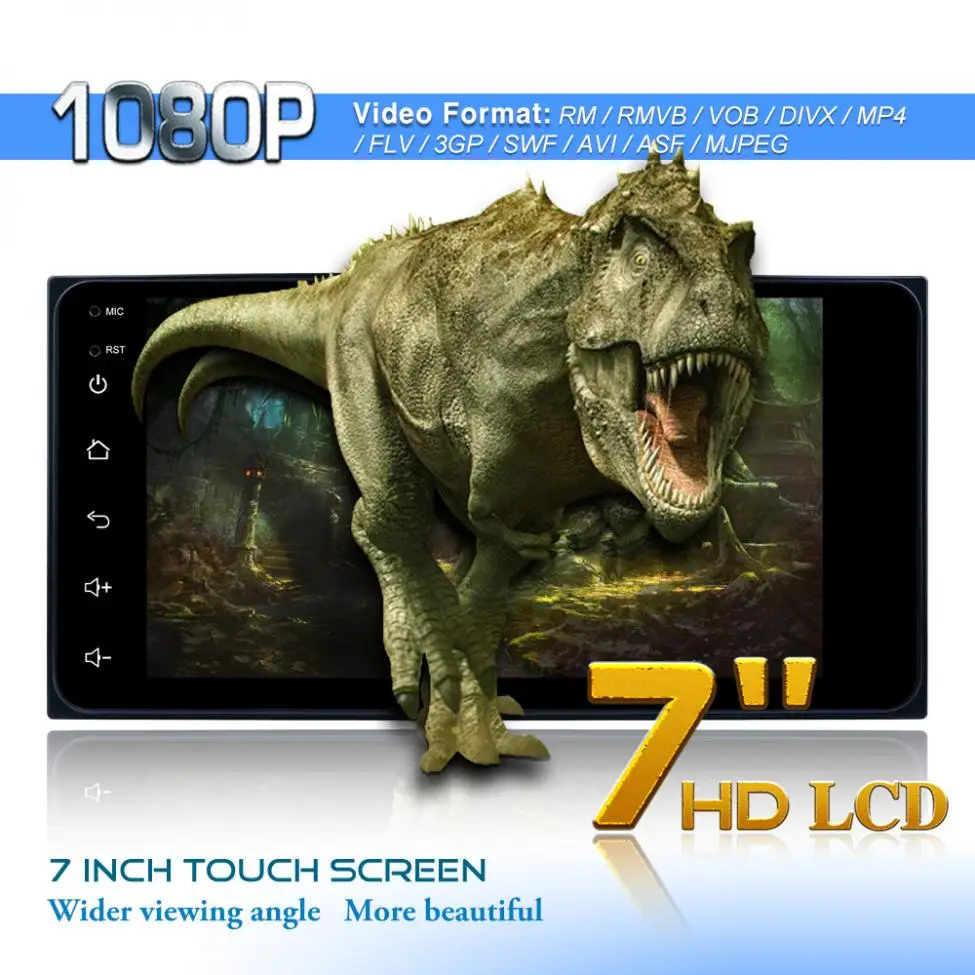 7-дюймовый 2 DIN четырехъядерный Android 8 1 Bluetooth емкостный сенсорный экран MP5 GPS плеер