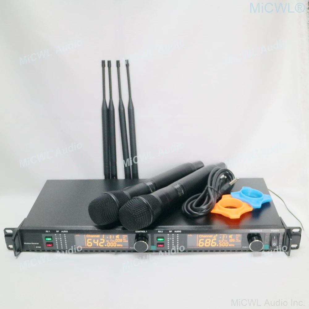 Оригинальный беспроводной DJ-микрофон AD4D UHF 400 каналов для караоке цифровая