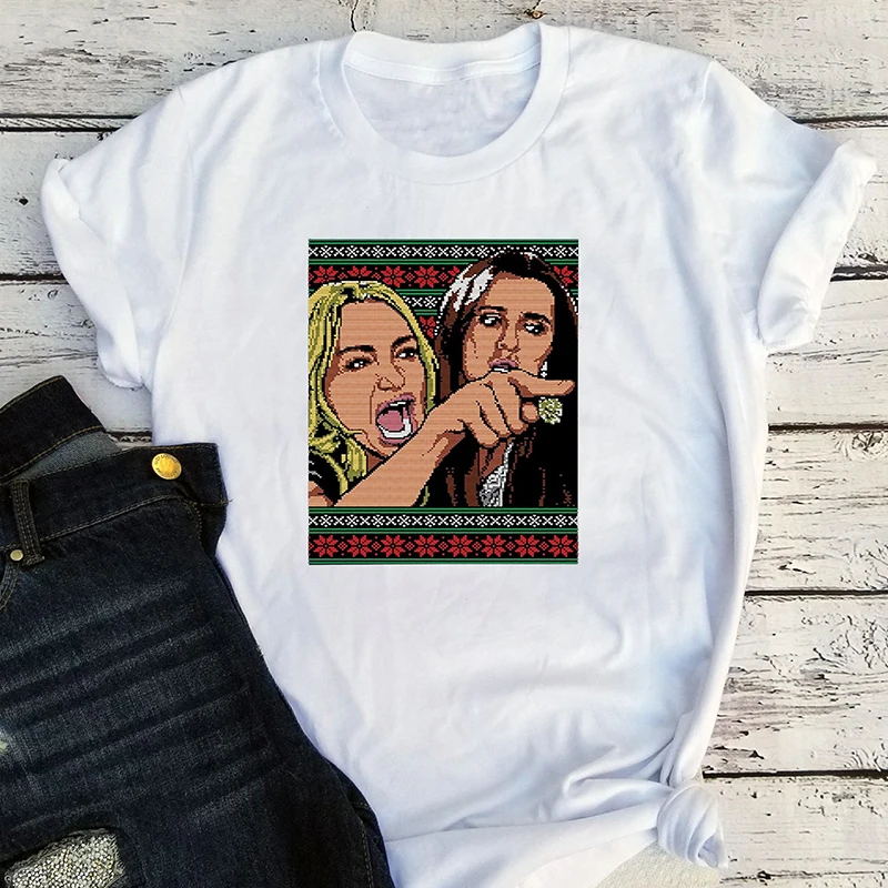 Lus Los Woman футболка кричащая на кота меме уродливая Рождественская Футболка с