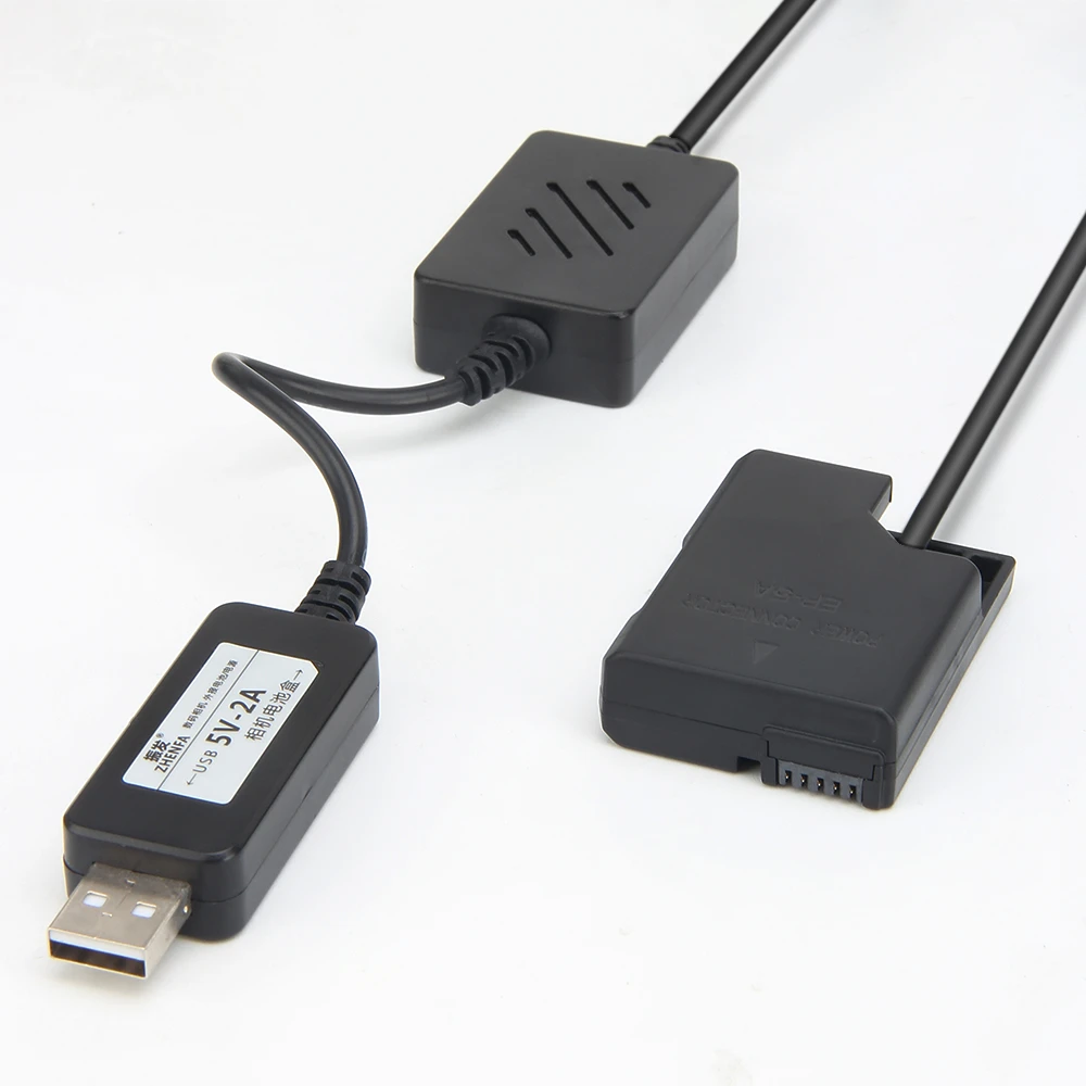 USB Мощность зарядных устройств EN-EL14 манекен Батарея EH-5 EP-5A Мощность адаптер для Nikon P7800 P7100 D3200 D3400 D3300 D5300 d5200 D5100