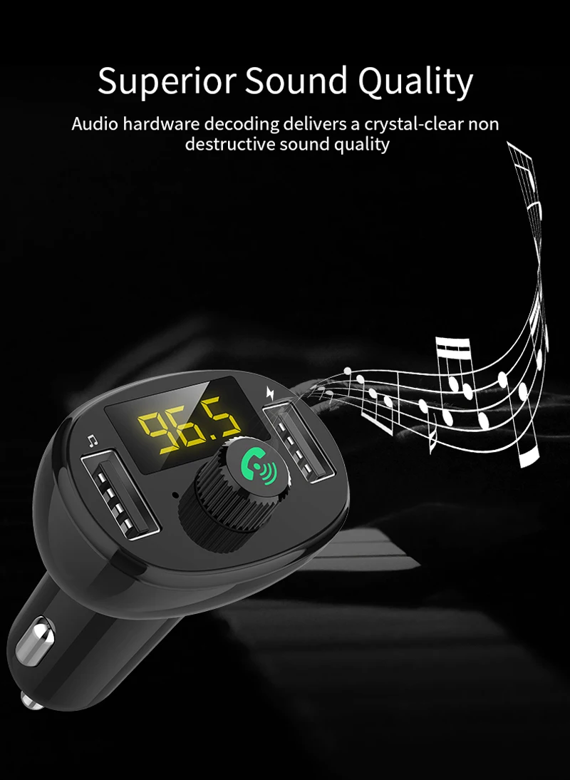 Автомобильный MP3-плеер FM Bluetooth передатчик модулятор автомобильное зарядное устройство двойной USB mp3 автомобильный передатчик FM AUX модулятор аудио плеер