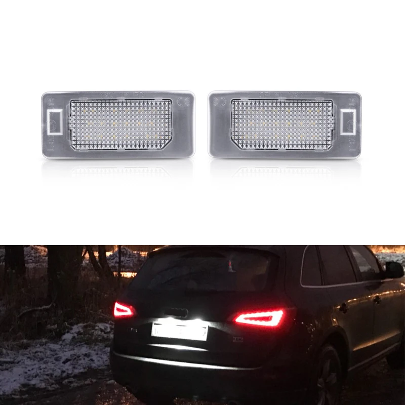 2 шт. CANbus безошибочный Белый светодиодный номерной знак для VW Golf 6 7 Вариант Plus Passat