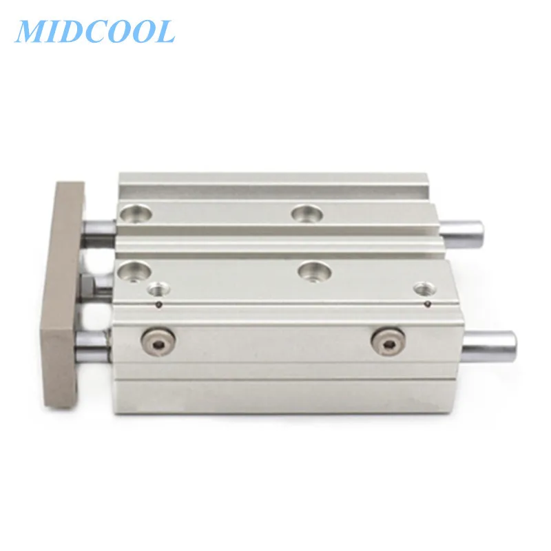 Воздушный цилиндр серии TC TCL диаметр цилиндра 20 мм TCL20 трехштоковый