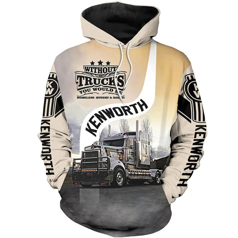 

I AM Trucker Tracksuit Pullover Crewneck 3D Print Casual Hoodies New Fashion Sweatshirt