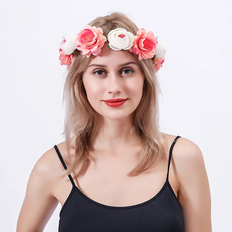 Новая красивая женская цветочная повязка на голову Цветочная корона для