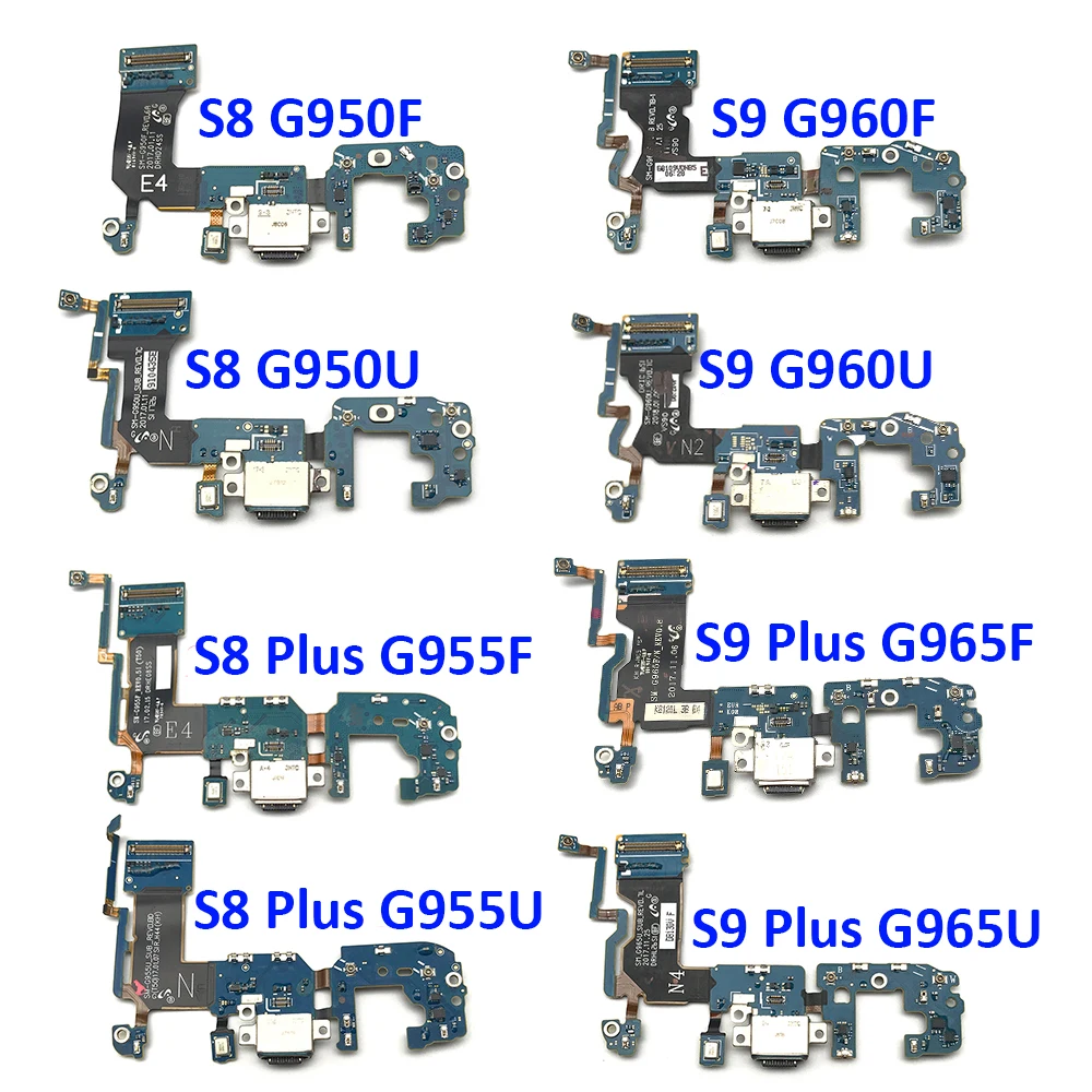 

USB Connector Charge Port Flex For Samsung S6 S7 Edge S8 S9 Plus G920F G925F G930F G935F G950F G950U G960F G960U G965F G965U