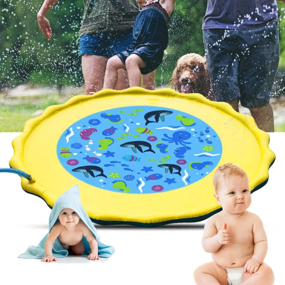 Детская надувная водная подушка пляжный коврик для разбрызгивания воды|Игрушки
