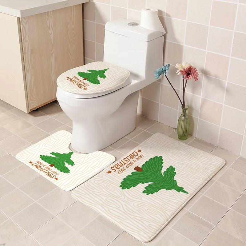 Коврики и коврики для ванной комнаты набор ковров Нескользящие занавески душа