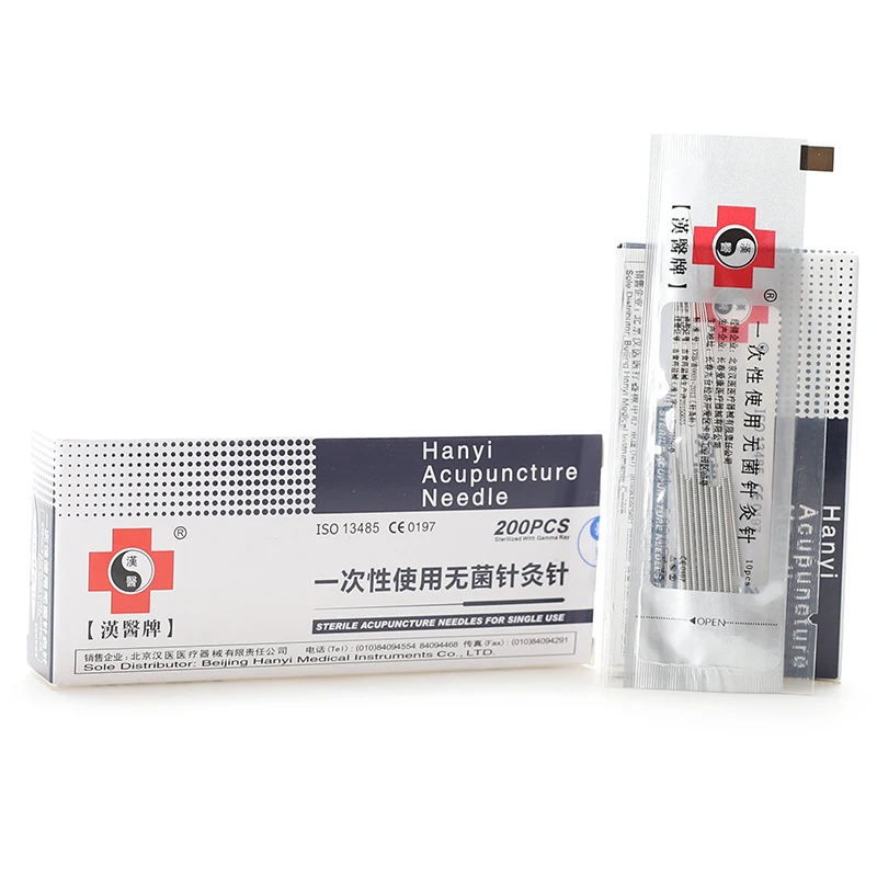 100 шт./кор. одноразовые иглы Красота массаж игла Стерильная акупунктуры массажер