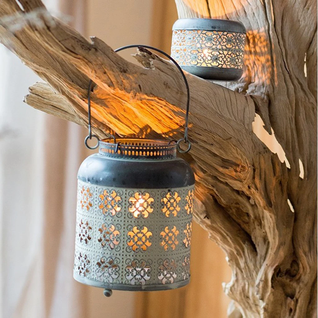 Подсвечник из потертого кованого железа подсвечник 9 стилей|Подсвечники| |