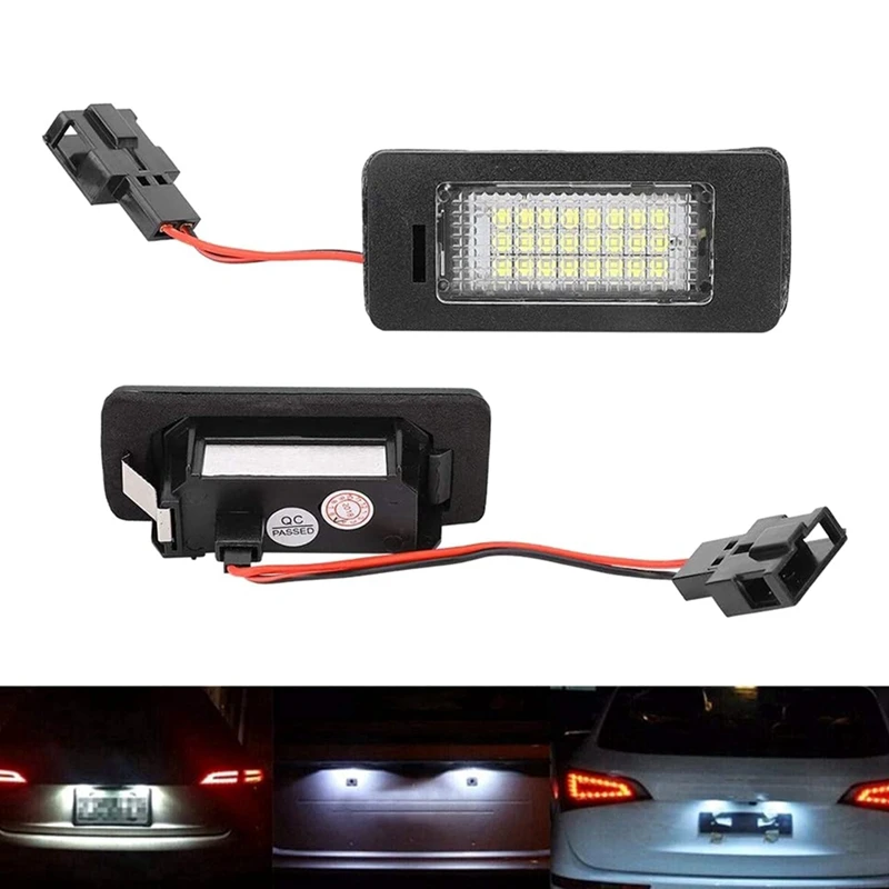 

2PCS/Set LED License Plate Light for - A1 A4 A5 A6 A7 8T0943021 4G0943021