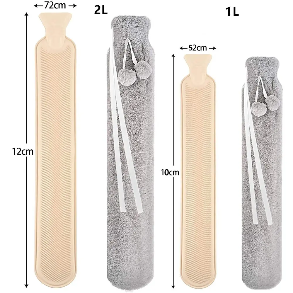 Бутылка для горячей воды со съемным покрытием из искусственного меха л | Бытовая