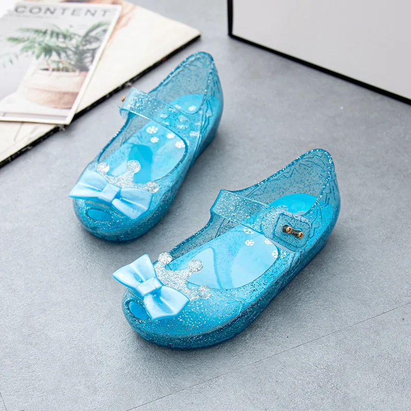 

Детская прозрачная обувь Disney Mini Melissa, летняя обувь принцессы Aisha для девочек 16-19 см