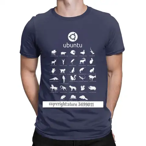 Забавные футболки с операционной системой Ubuntu и Linux, мужские хлопковые топы с вырезом лодочкой, футболки для фитнеса дистро и Linux, одежда с пр...
