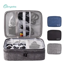 Cable Organizer Bag Travel Portable Storage Bag Digital Accessories Pouch Electronic Gadgets USB Headphones Power Bank Case