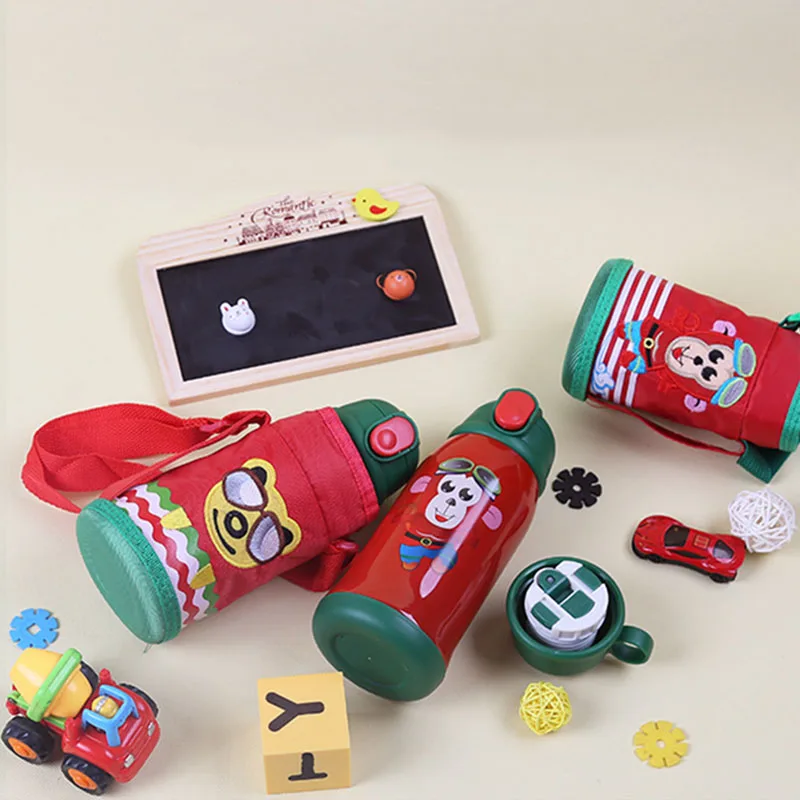 Детская бутылка для воды с соломинкой из нержавеющей стали 500 мл|Бутылки воды| |