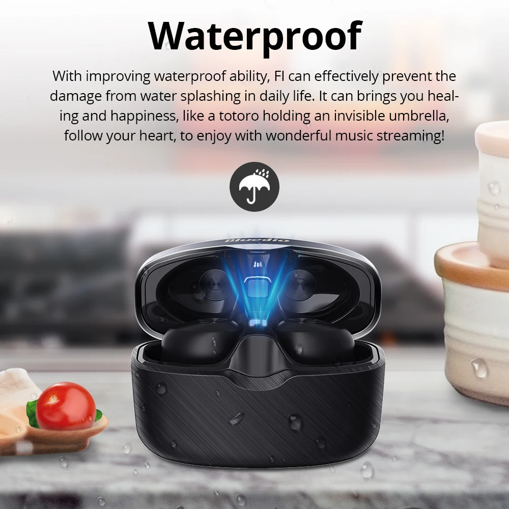 TWS наушники Bluedio Fi с поддержкой Bluetooth и зарядным футляром|Наушники гарнитуры| |