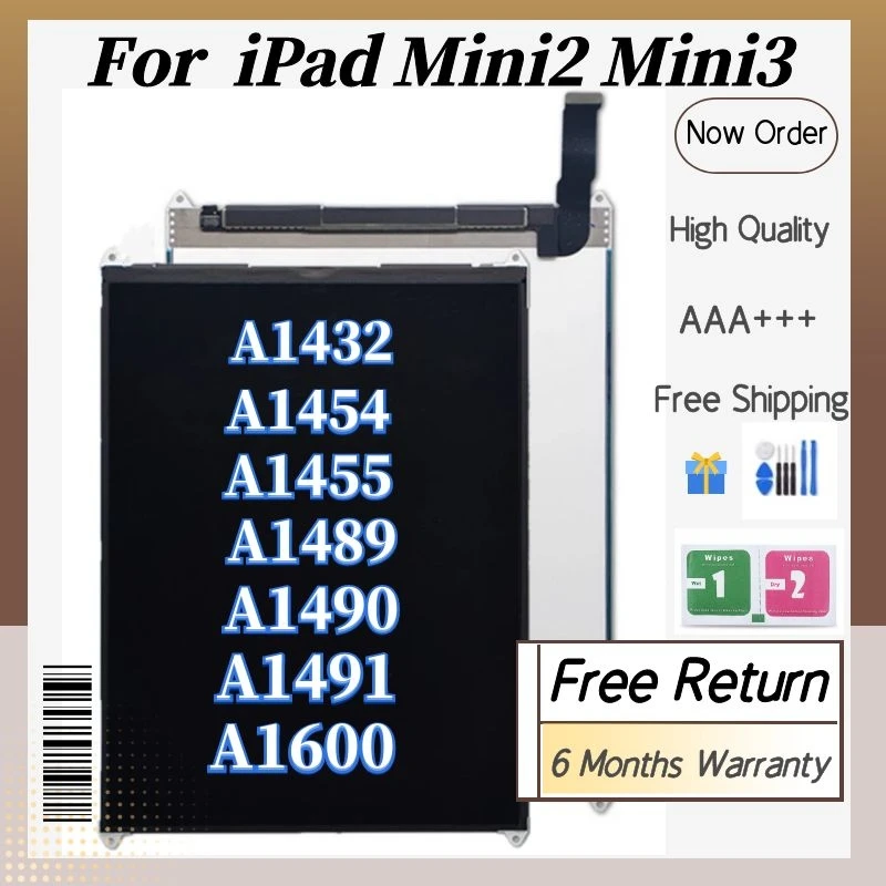 100% test LCD For Replacement For Apple iPad mini 2 mini2/3 A1489 A1490 A1491 LCD Mini 3 A1599 A1600 A1601