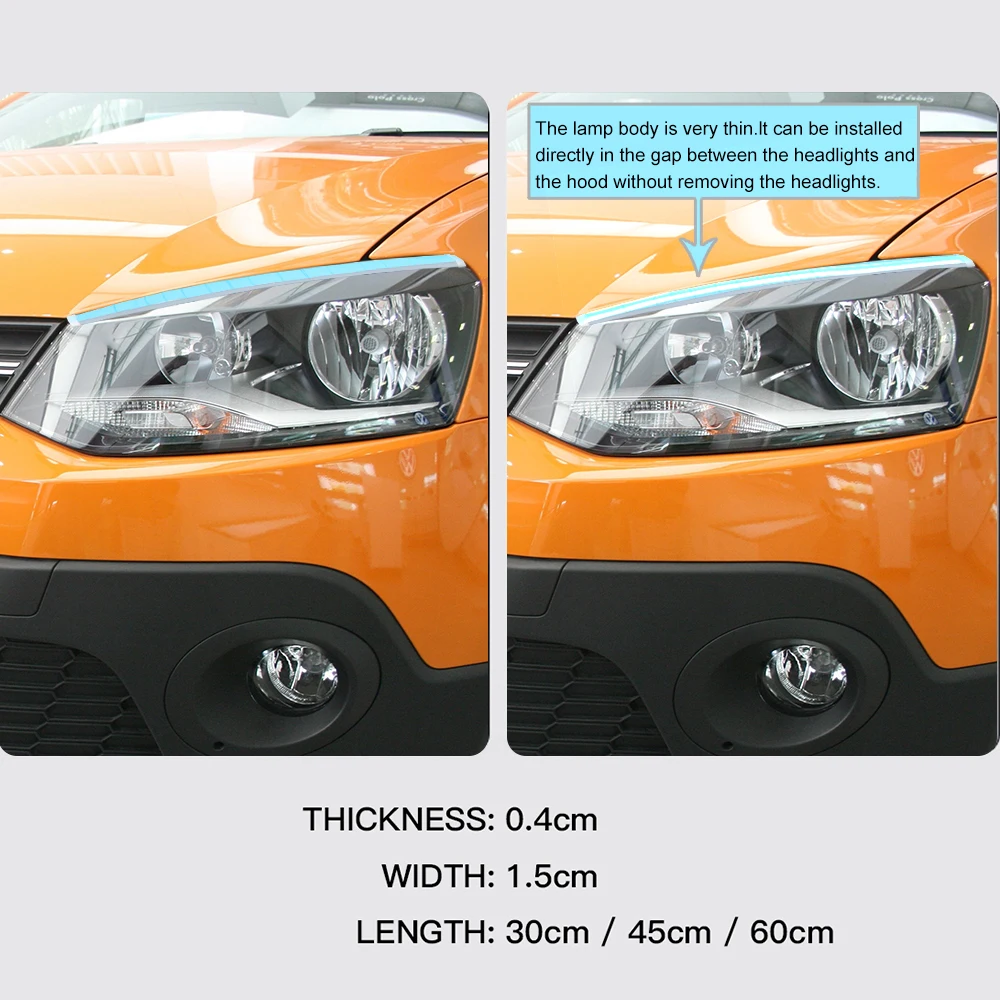 LEEPEE 2 шт./компл. фасветильник в сборе дневные ходовые огни с указателями поворота