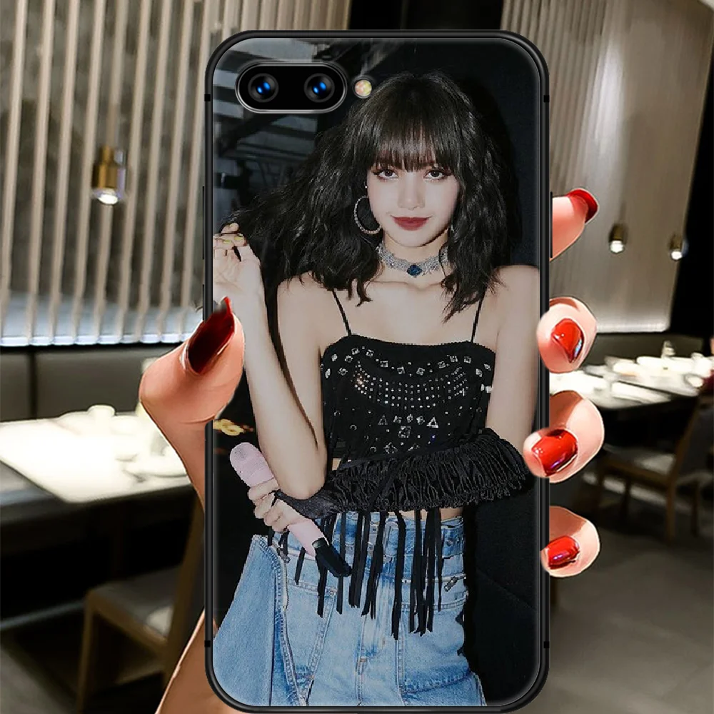 

Blackpinks girl lisa Phone Case Cover Hull For HUAWEI Honor 8 8c 8a 8x 9 9a 9x V10 MATE 10 20 I Lite Pro black Bumper Luxury