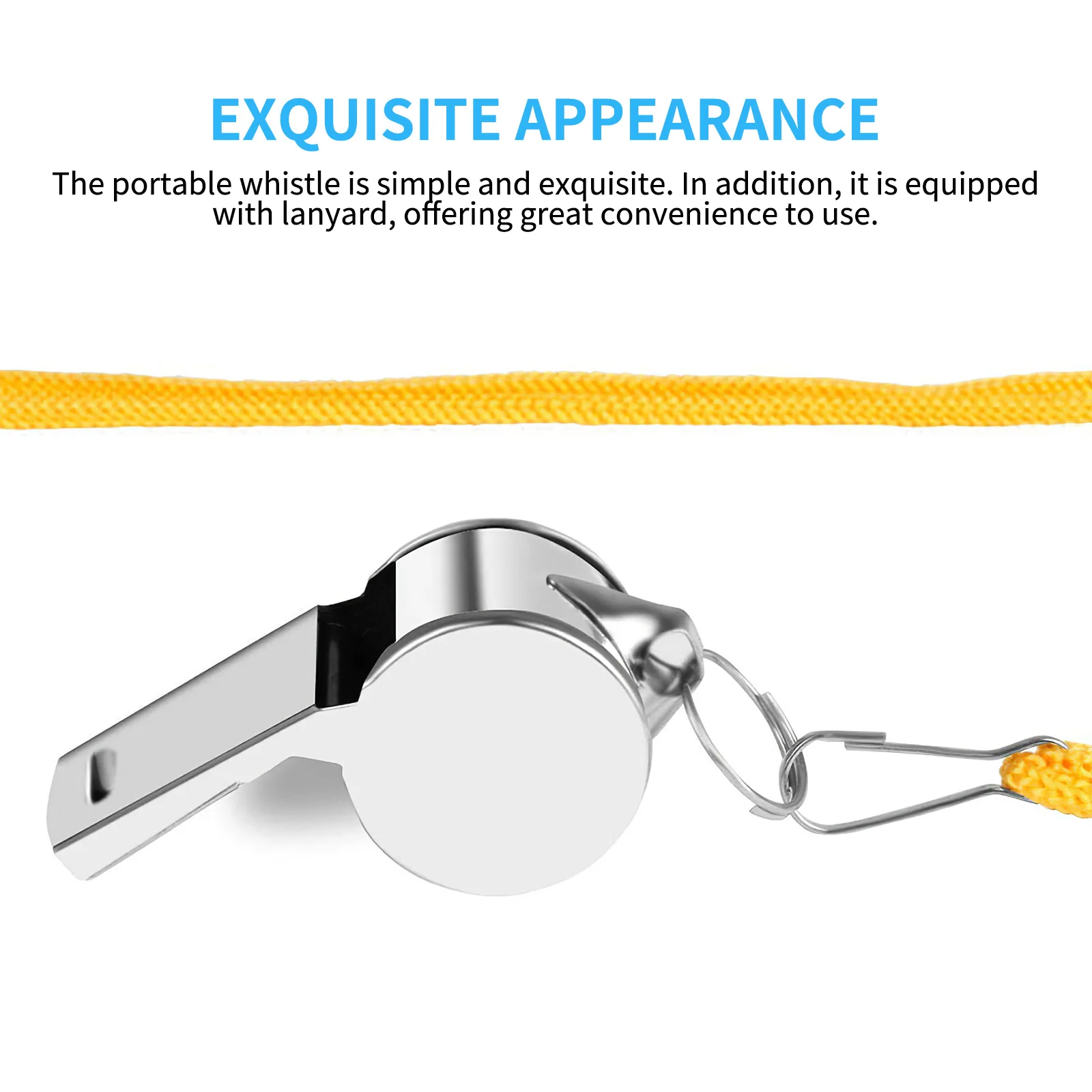 Металлические Регулируемые свистки из нержавеющей стали для регби футбола