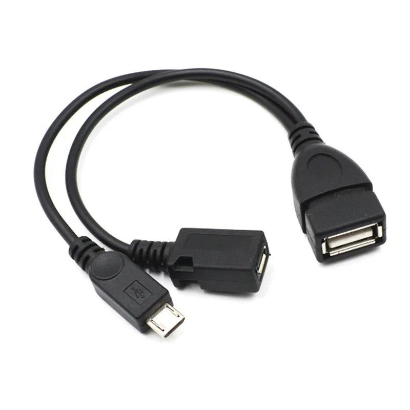 2 в 1 микро-OTG USB кабель Хост Мощность Y-образный разветвитель Usb адаптер к Micro