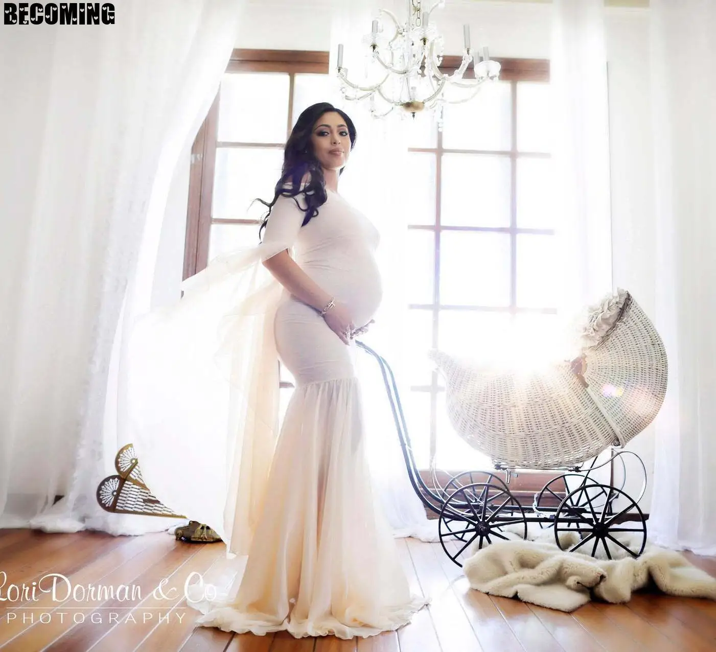 Платье макси для беременных платье реквизит фотосессии платья кружева с