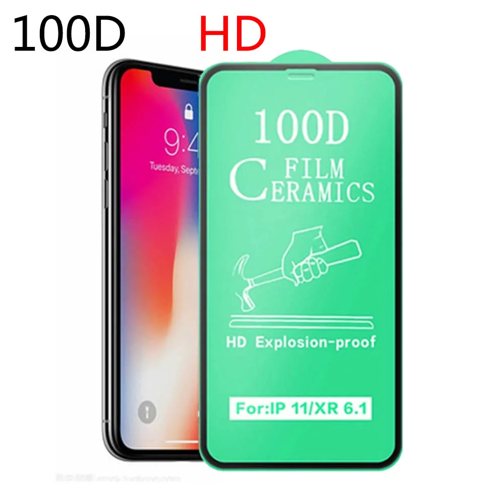 Мягкое керамическое стекло для iPhone 12 11 Pro Max 6s 7 8 Plus X XS XR | Мобильные телефоны и