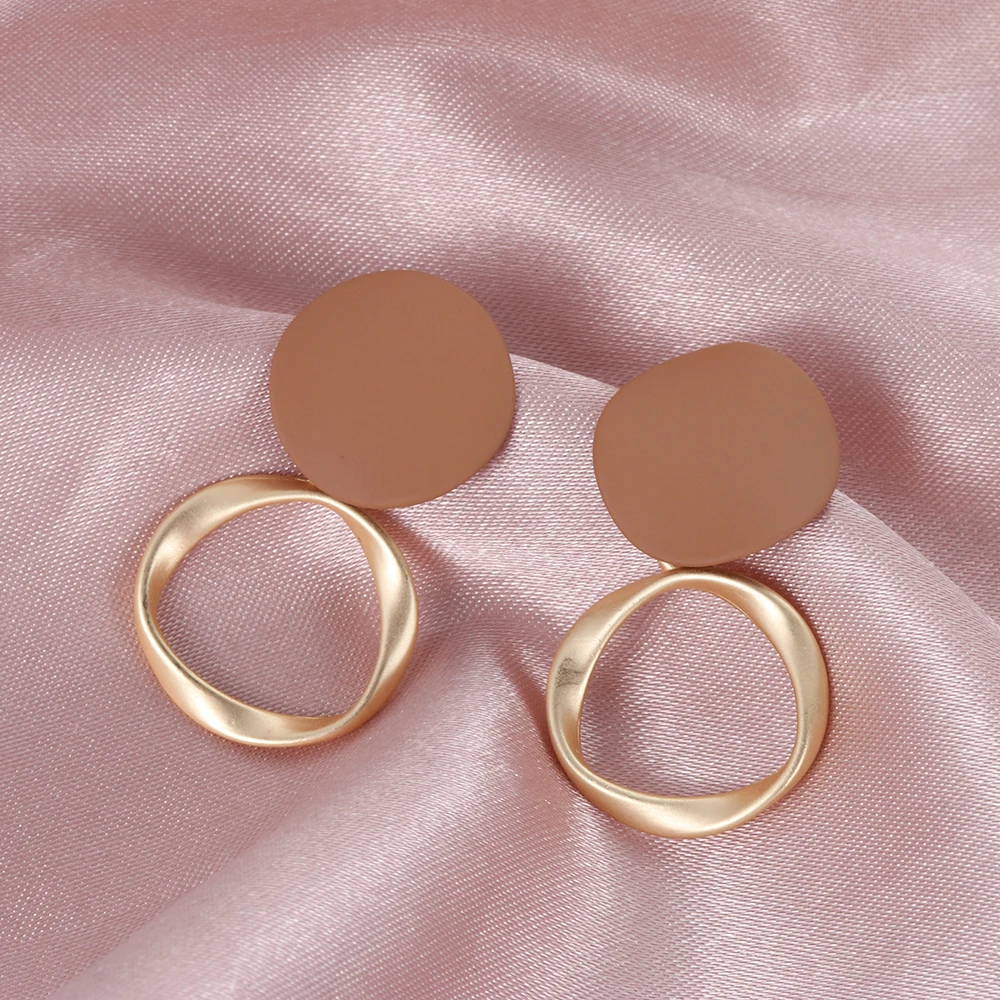 

Student Women Girl Matte Vintage Drop Earrings Trend Jewelry Metal For Women|Girls