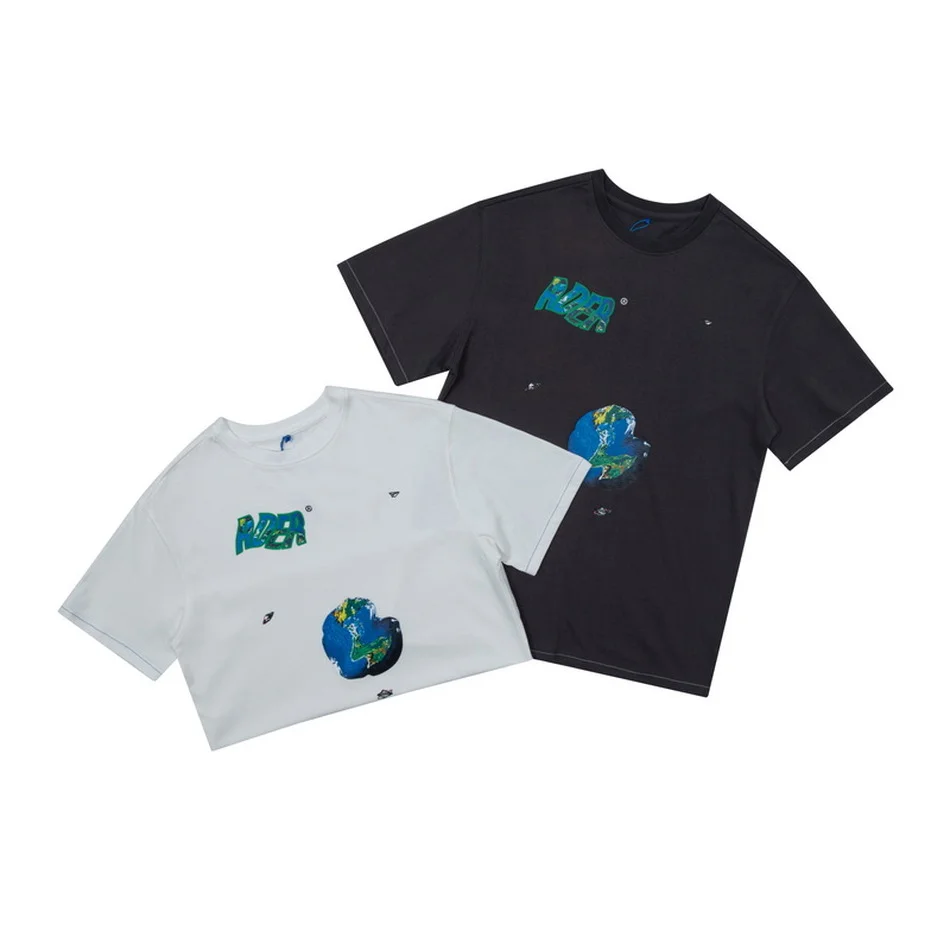 

Heavy Fabric ADER ERROR T-shirt Men Women Twisted earth pattern Adererror Tee Ader Tops Back Z-stitch men t shirt