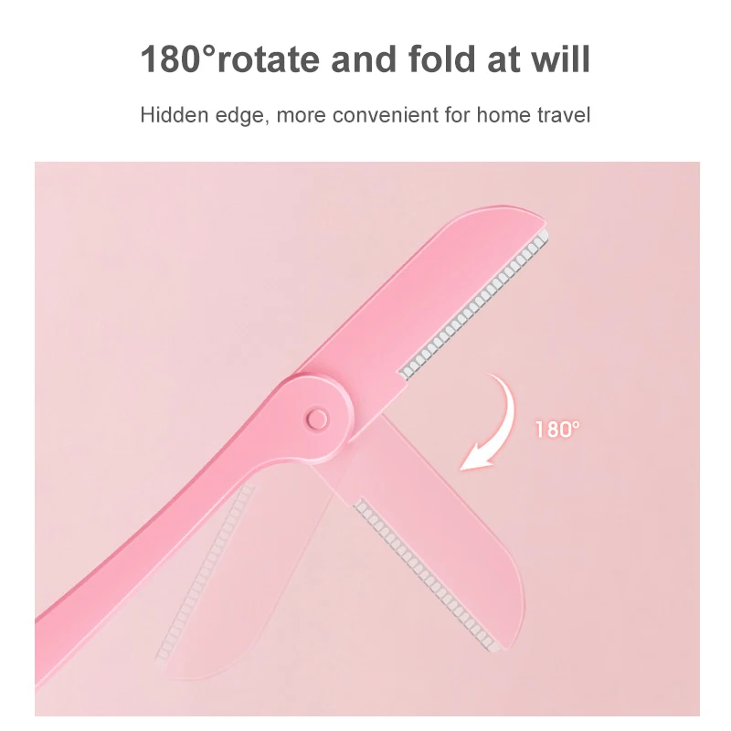 

1pc Folding Eyebrow Trimmer Detachable Women's Eyebrow Scraping Knife Hair Remover Cosmetics Makeup Tools Eyebrow Razor TSLM2
