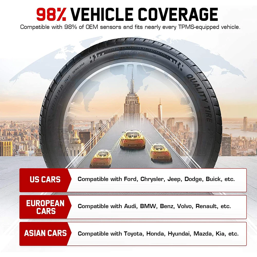 Датчик TPMS Autel 2 в 1 MX-Sensor 315 МГц + 433 датчик давления шинах система контроля замена 98%